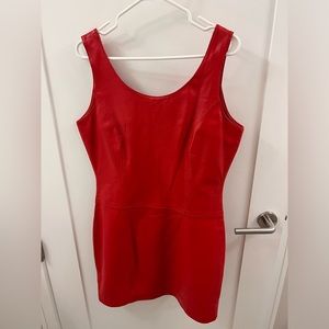 Genuine leather dress vintage size medium